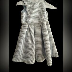 Pippa & Julie Silver Patterned Kids Dress